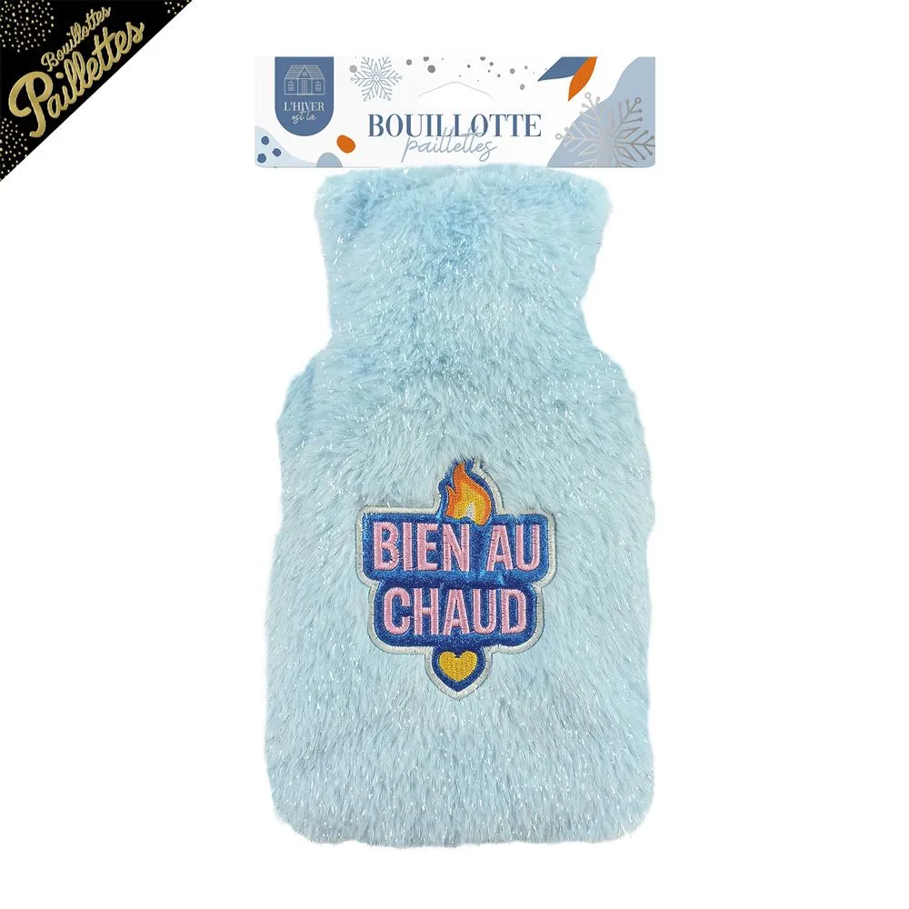 [STC-CD10710V03] Bouillotte Patch Paillettes Bien Au Chaud