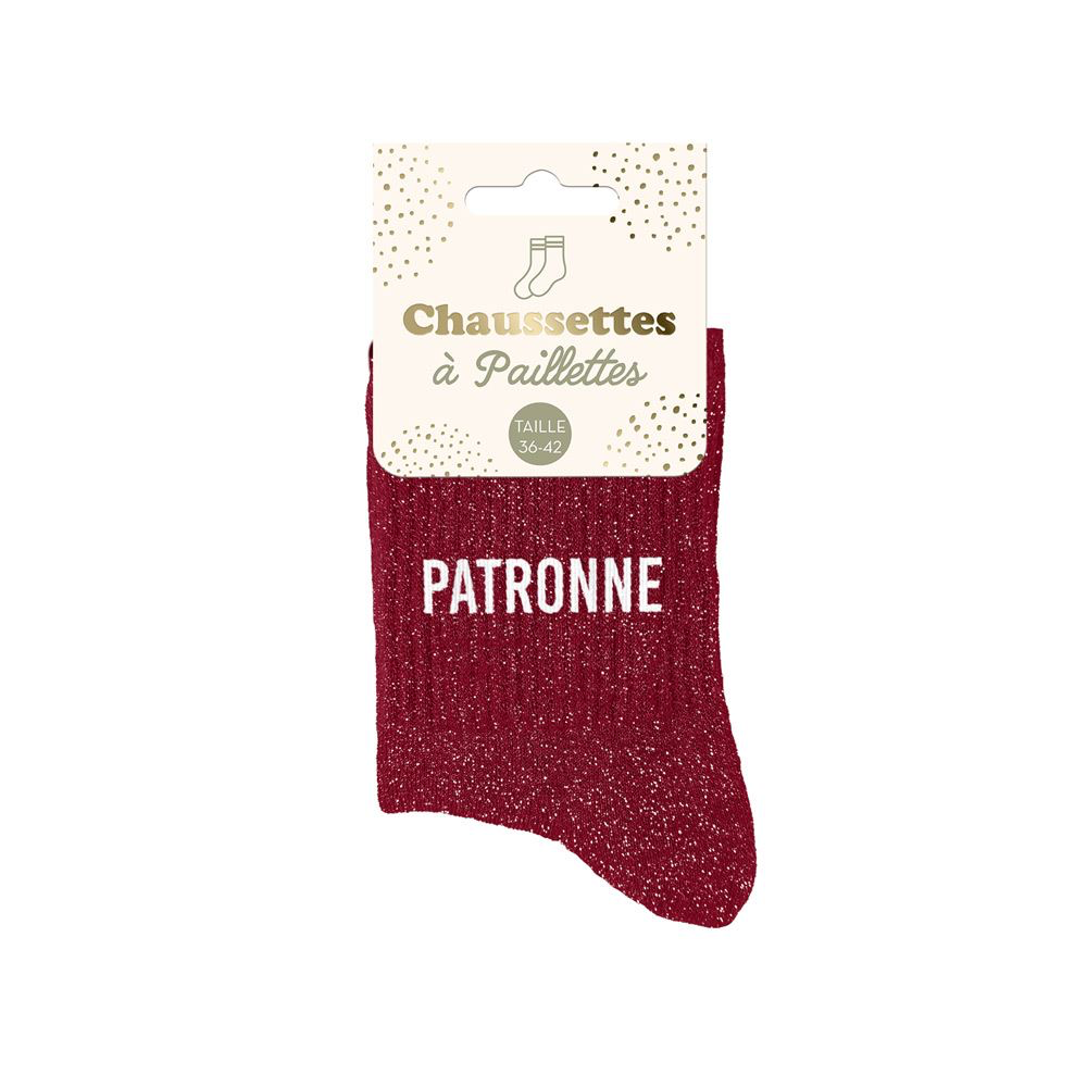 [STC-CD8425V149] Chaussettes paillettes patronne