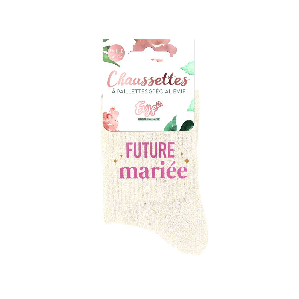 [STC-CD10566] Chaussettes evjf a paillettes