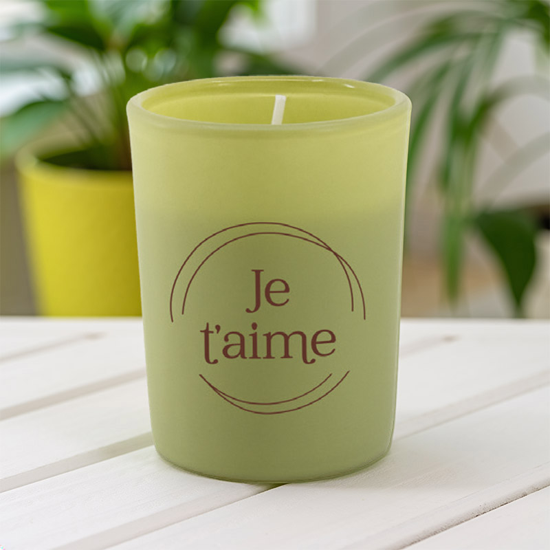 Bougies de voeux "je t'aime"