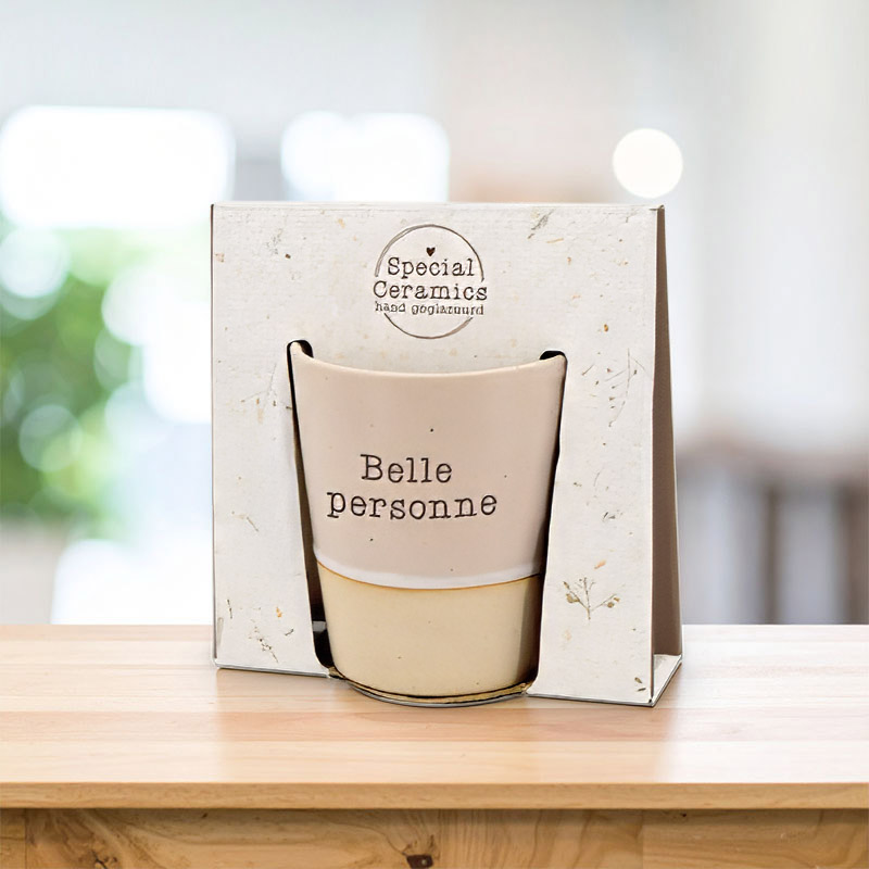 [VDC-00125100] TASSE CERAMIQUE SPECIALE FR "BELLE PERSONNE"