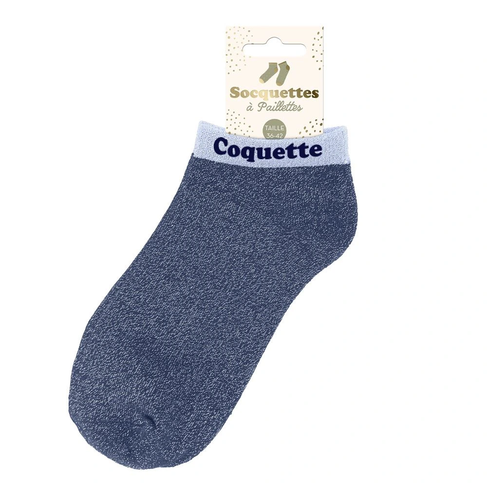 [STC-CD10247V06] Socquettes paillettes coquette