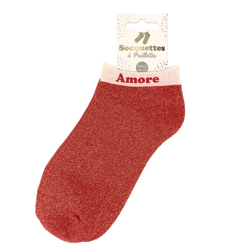 [STC-CD10247V08] Socquettes paillettes Amore