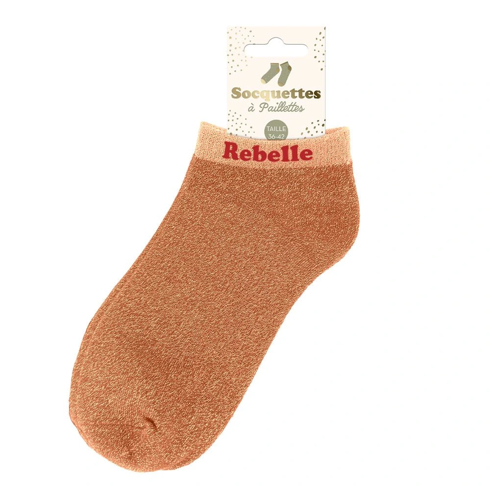 [STC-CD10247V04] Socquettes paillettes Rebelle