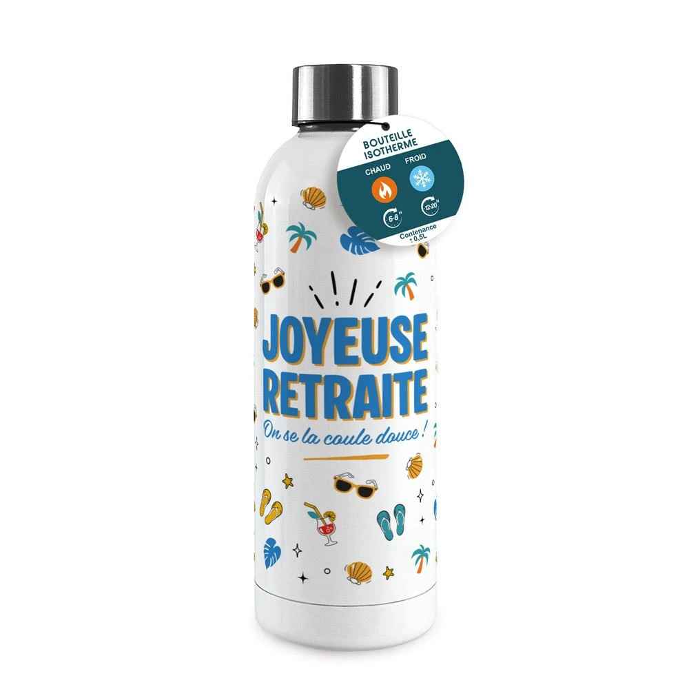 [STC-CD10847V08] Gourde isotherme large homme Joyeuse retraite