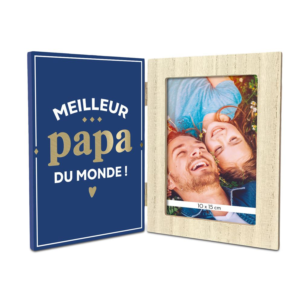 [STC-CD7836C] Cadre Photo Double Meilleur Papa
