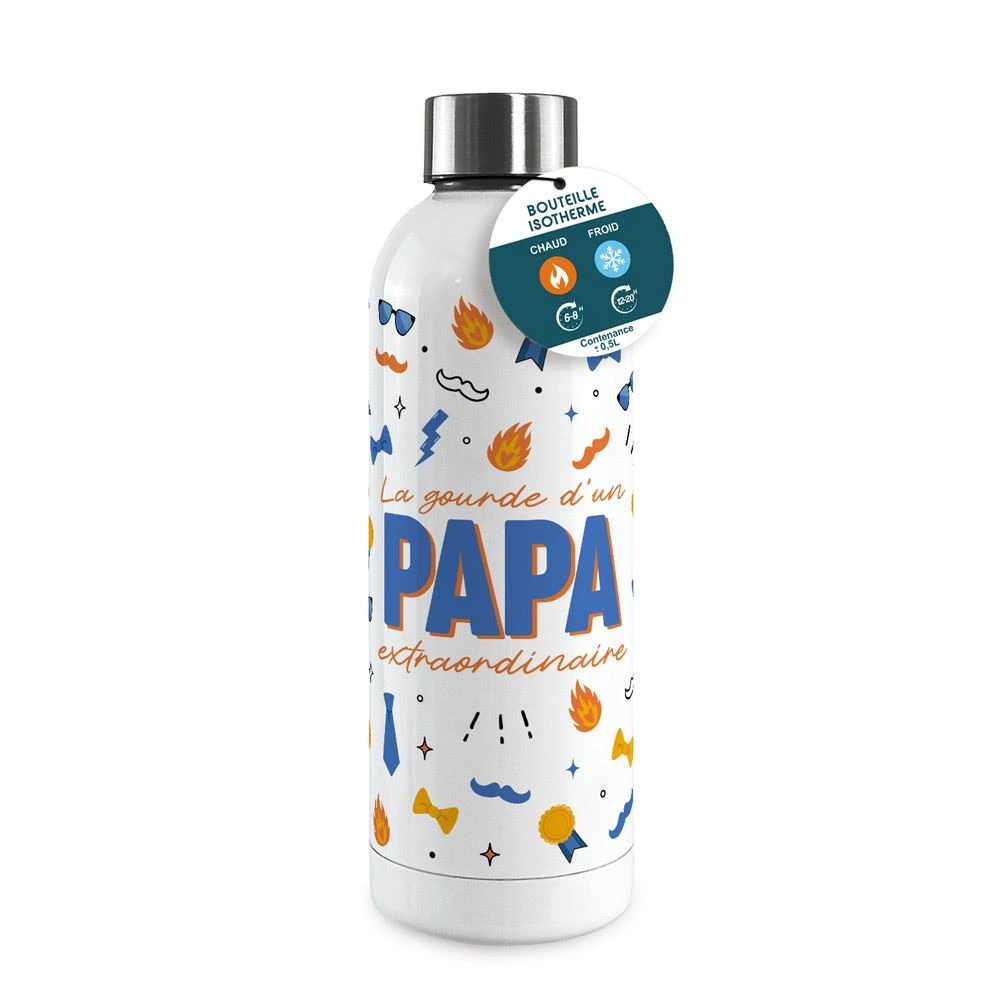 [STC-CD10103BV05] Gourde Isotherme Large Papa Extraordinaire