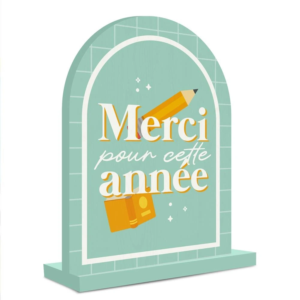 [STC-CD10526V01] Plaque Bois A Poser Merci Pour Cette Annee