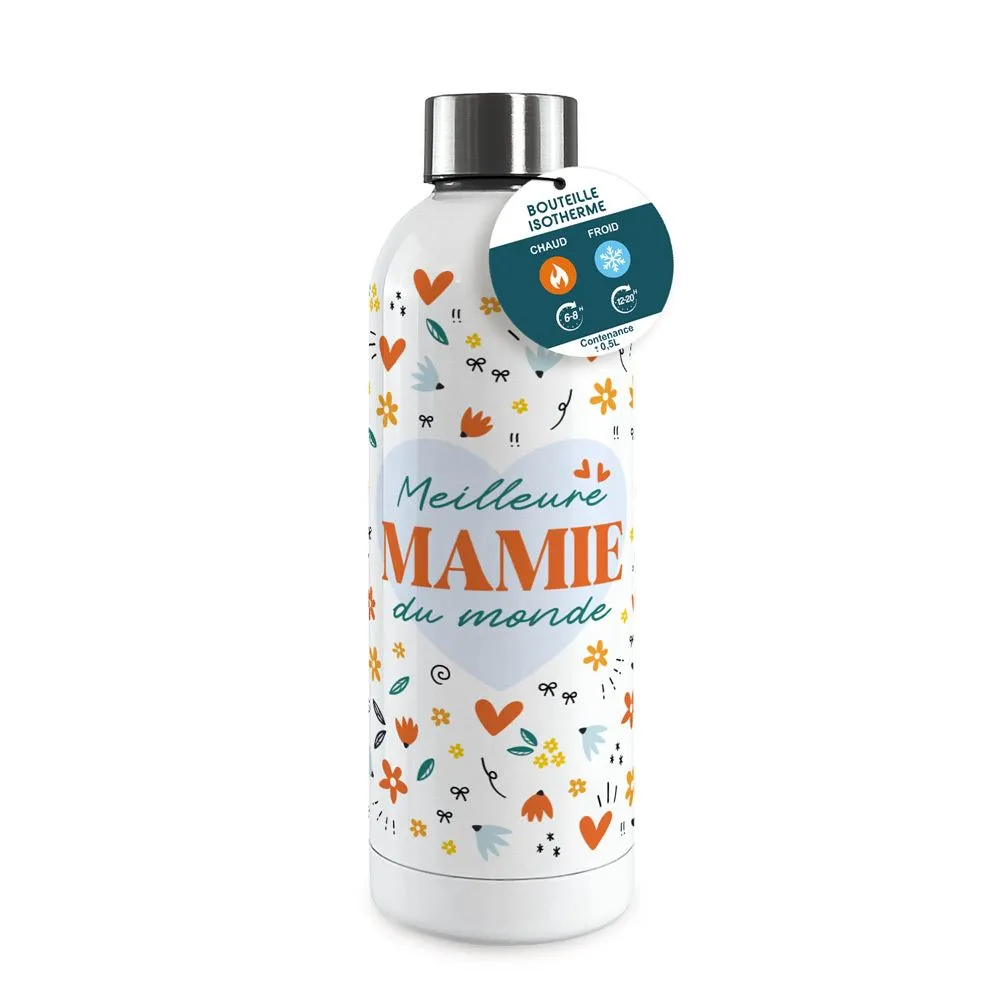 [STC-CD10755V18] Gourde Isotherme Large Meilleure Mamie Du Monde