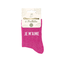 Chaussettes Paillettes Je m'aime