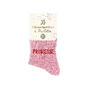 Chaussettes paillettes princesse rose