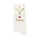 Chaussettes Pilou Brodees A Paillettes Bichette
