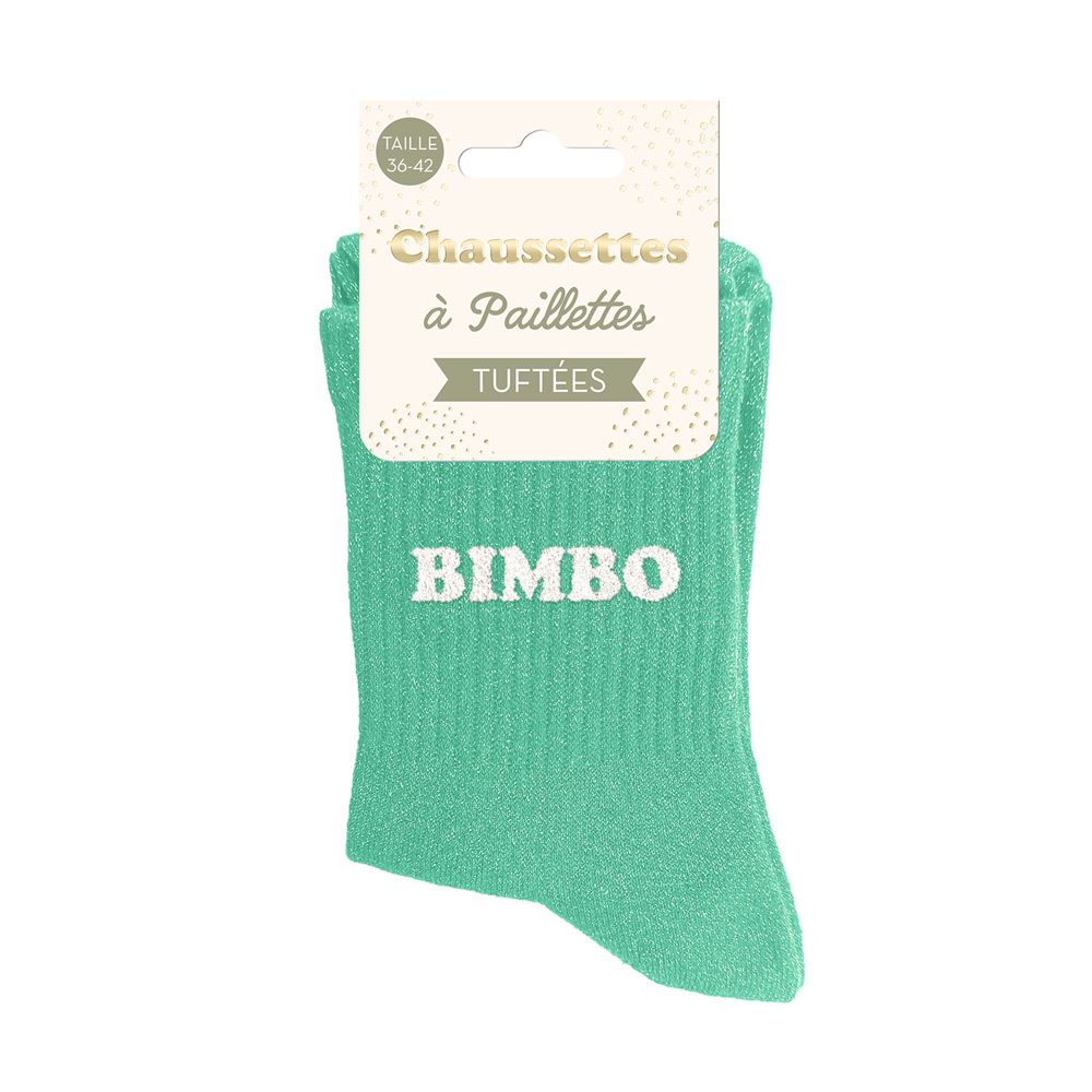 [STC-CD10848V13] Chaussettes Paillettes Tuftees Bimbo
