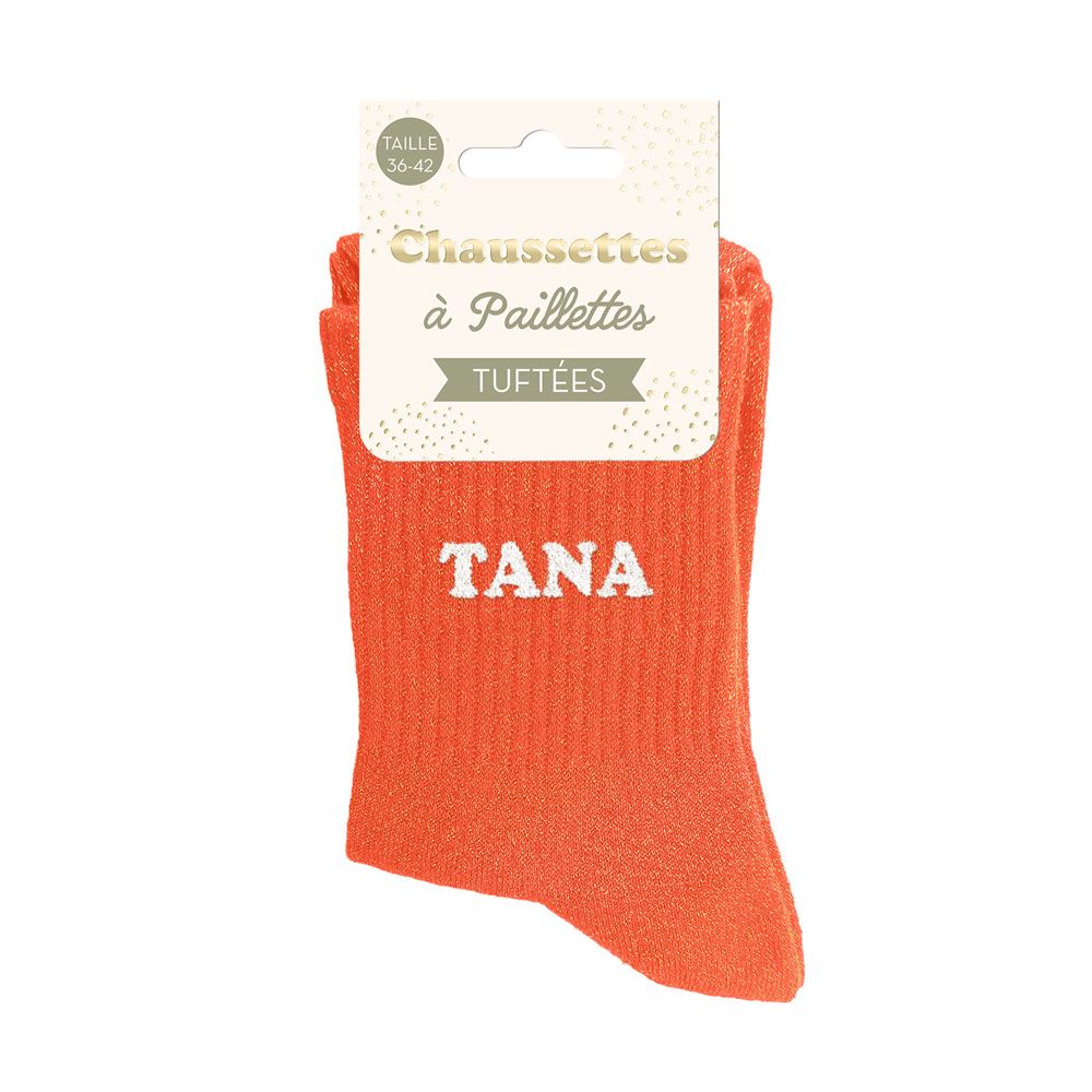 [STC-CD10848V44] Chaussettes Paillettes Tuftees Tana
