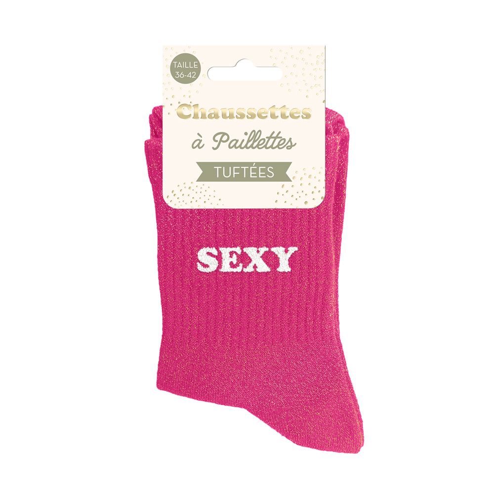 [STC-CD10848V29] Chaussettes Paillettes Tuftees Sexy