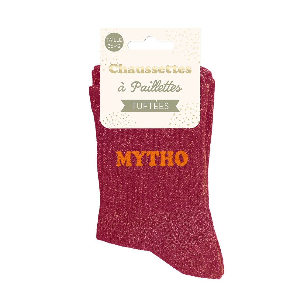 [STC-CD10848V10] Chaussettes Paillettes Tuftees Mytho