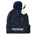 Bonnet pompon paillettes epicurienne