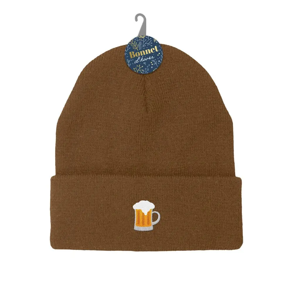 Bonnet brode picto biere