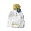 Bonnet brode pompon parfaite