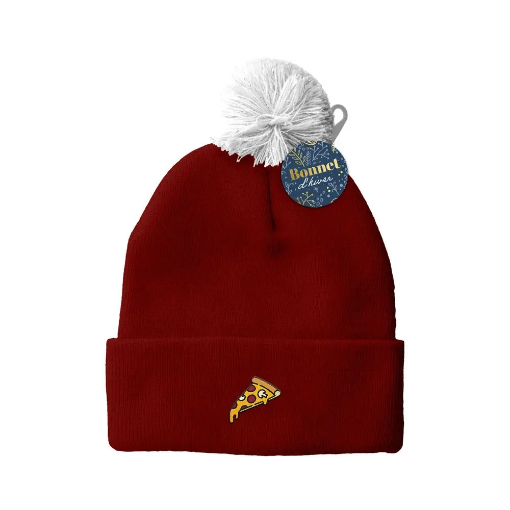 [STC-CD9389V08] Bonnet brode picto pizza