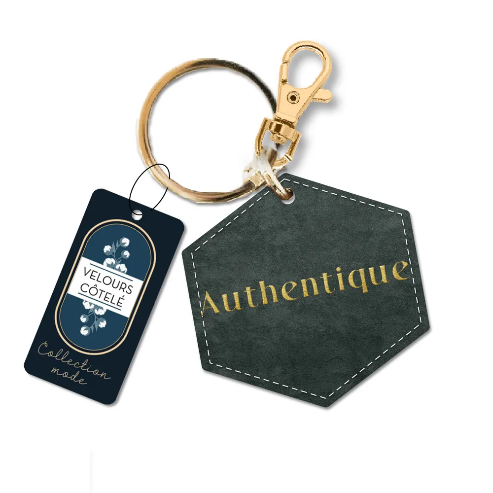 [STC-CD7312V06] PORTE CLE VELOURS AUTHENTIQUE