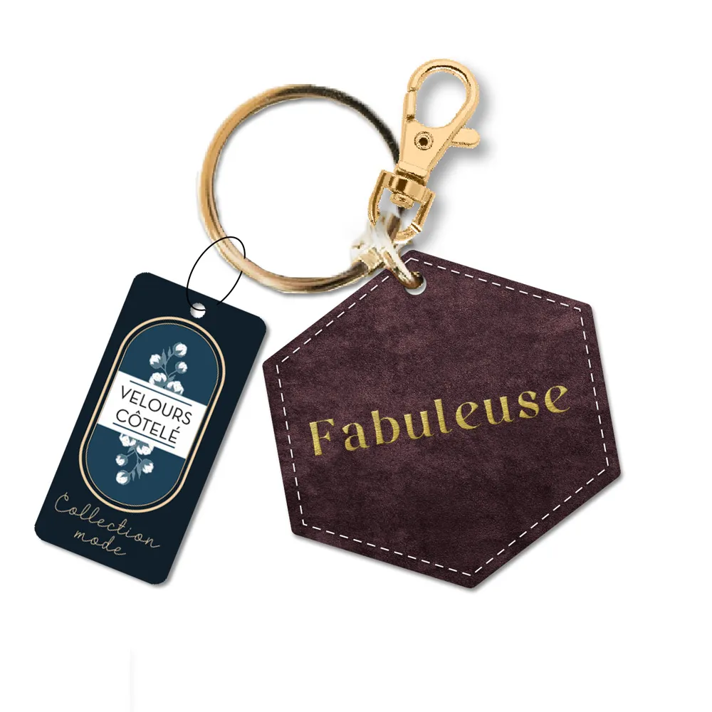 [STC-CD7312V02] PORTE CLE VELOURS FABULEUSE