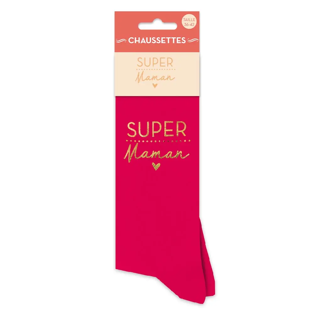 [STCPRO-CD6804] CHAUSSETTES "SUPER MAMAN"