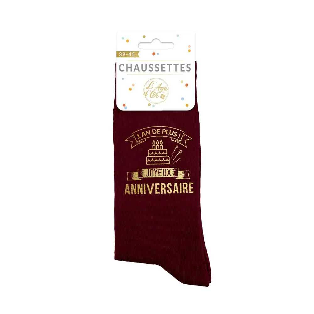 [STC-CD7731+ANN] CHAUSSETTES HOMME ANNIVERSAIRE