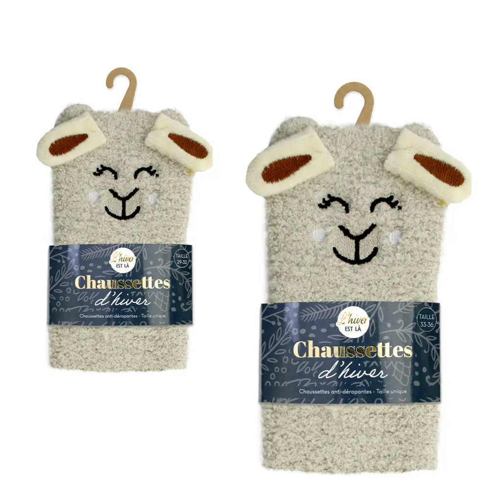 [STC-CD7900V03] CHAUSSETTES MOUMOUTE ENFANTS MOUTON 2TAILLES