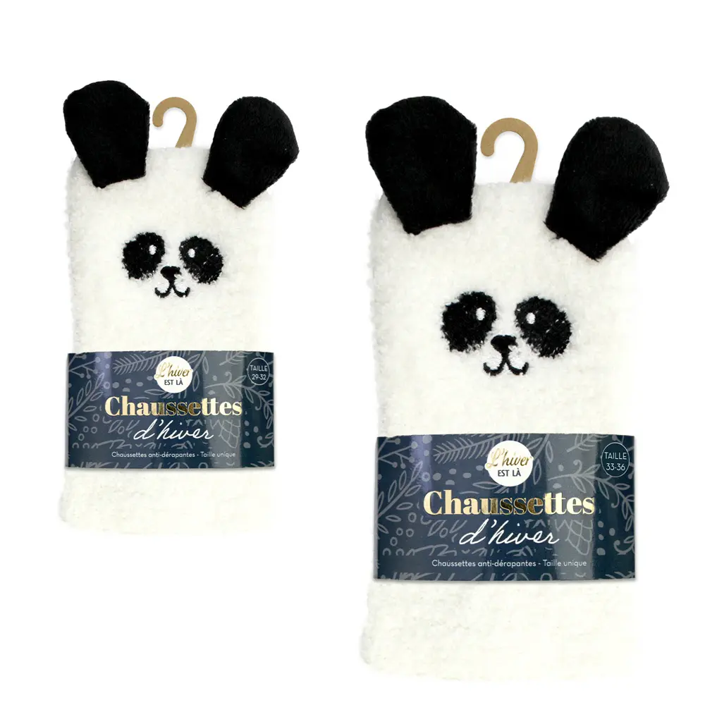 [STC-CD7900V01] CHAUSSETTES MOUMOUTE ENFANTS PANDA 2TAILLES