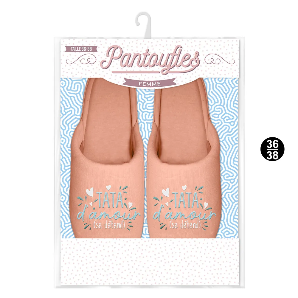 [STC-CD6773V01] PANTOUFLES TATA D AMOUR 36-38