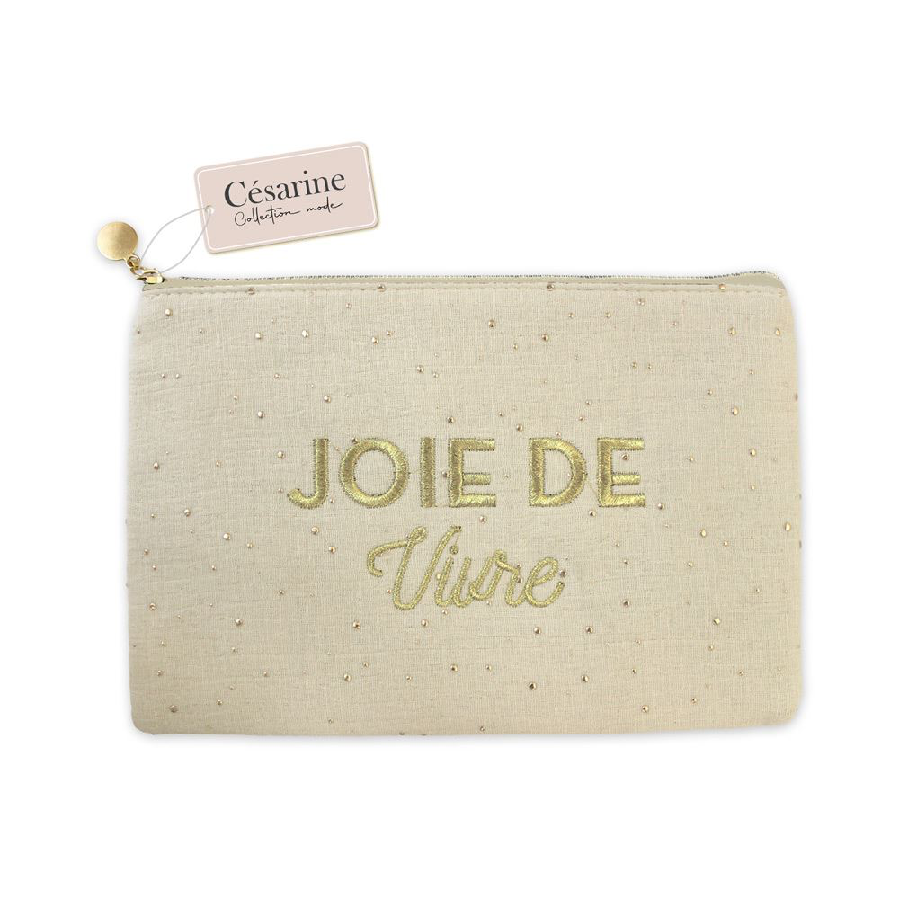 POCHETTE BRODEE JOIE DE VIVRE