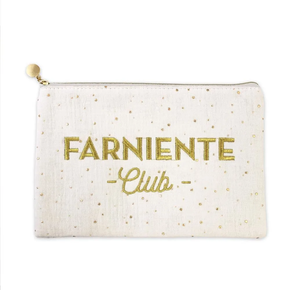 POCHETTE BRODEE FARNIENTE CLUB