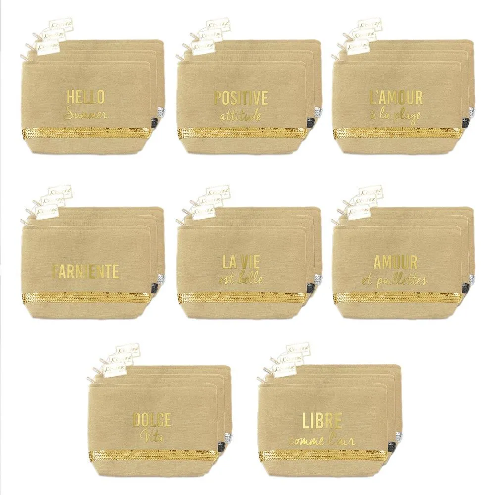 POCHETTE SEQUIN 3 COLS