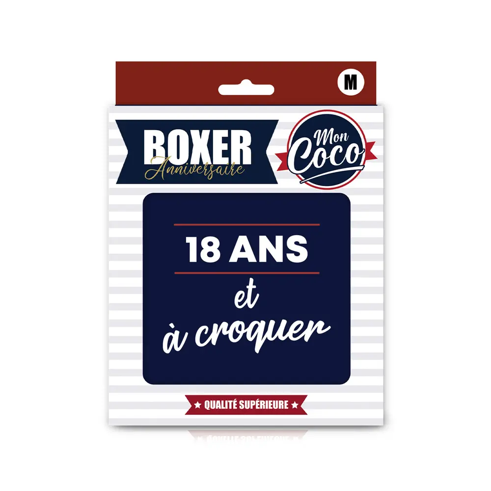 [STC-CD6644VM] BOXER "18ANS ET A CROQUER" M