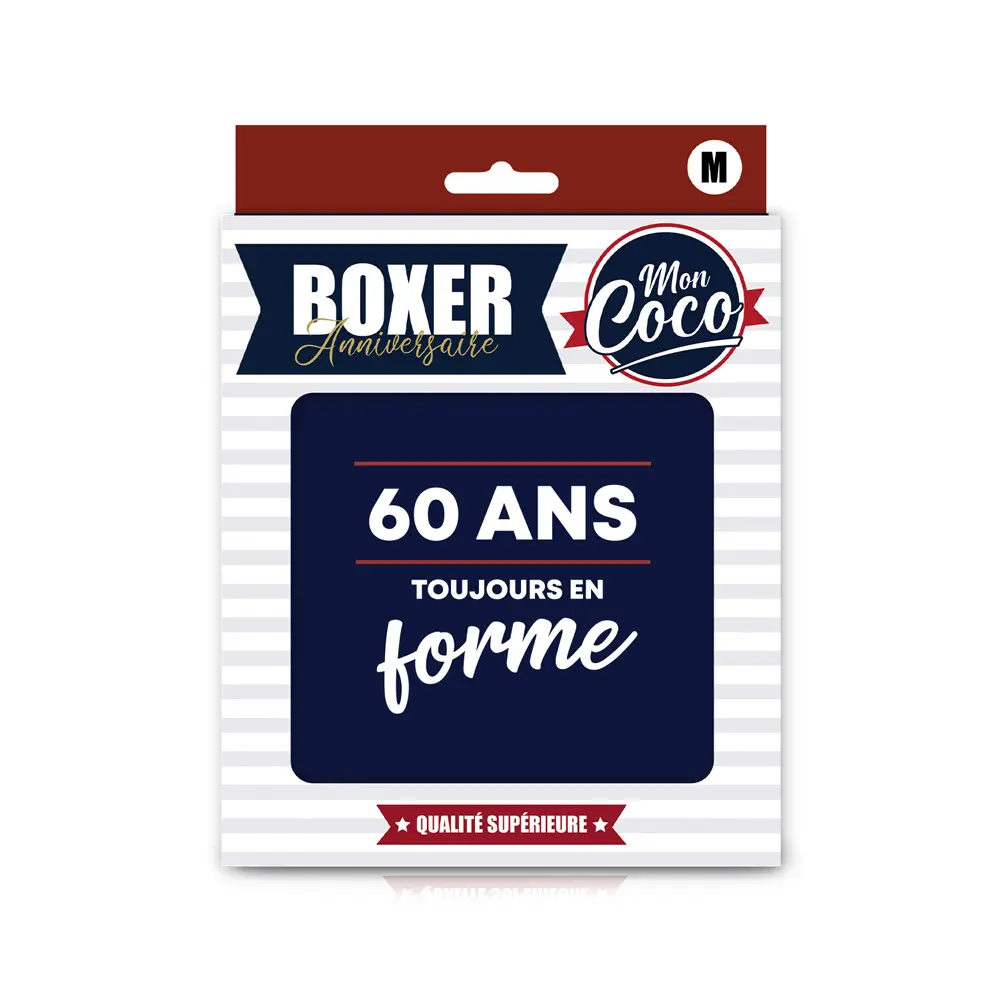 [STC-CD6649VM] BOXER "60ANS TOUJOURS EN FORME" M