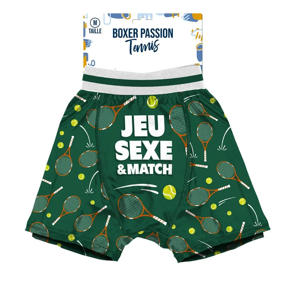 [STC-CD10258VM] BOXER PASSION TENNIS TAILLE M