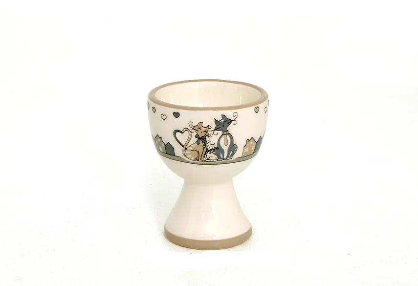 [FAYE012503] Coquetier 'Kidcat' Diam 5.5 X H. 7 Cm