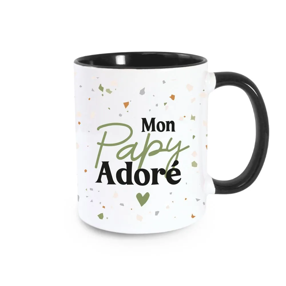 Mug Noir Papy Adore