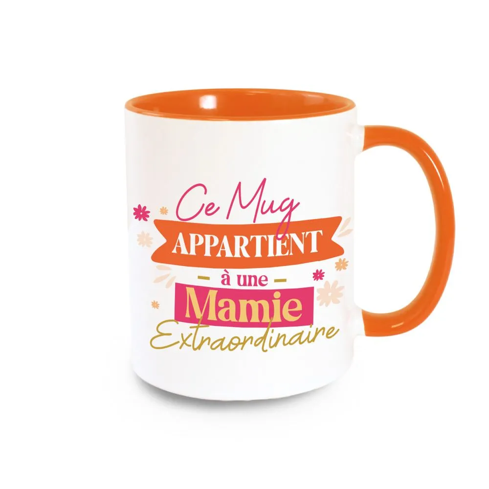 [STC-CD10207] Mug Orange Mamie Extraordinaire