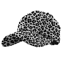 Casquette Velours Cotele Motifs Gris Leopard