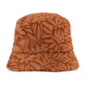 Bob Velours Cotele Motifs Terracotta Feuilles