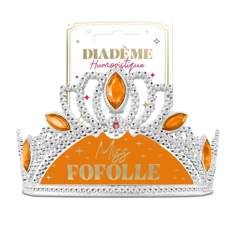 [STC-CD10312V01] Diademe Humoristique Miss Fofolle