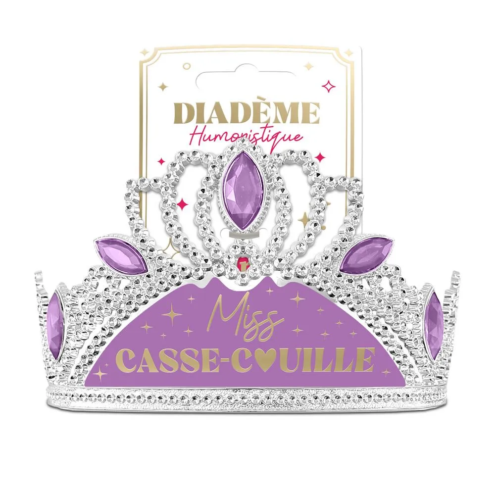 [STC-CD10312V02] Diademe Humoristique Miss Casse Couille