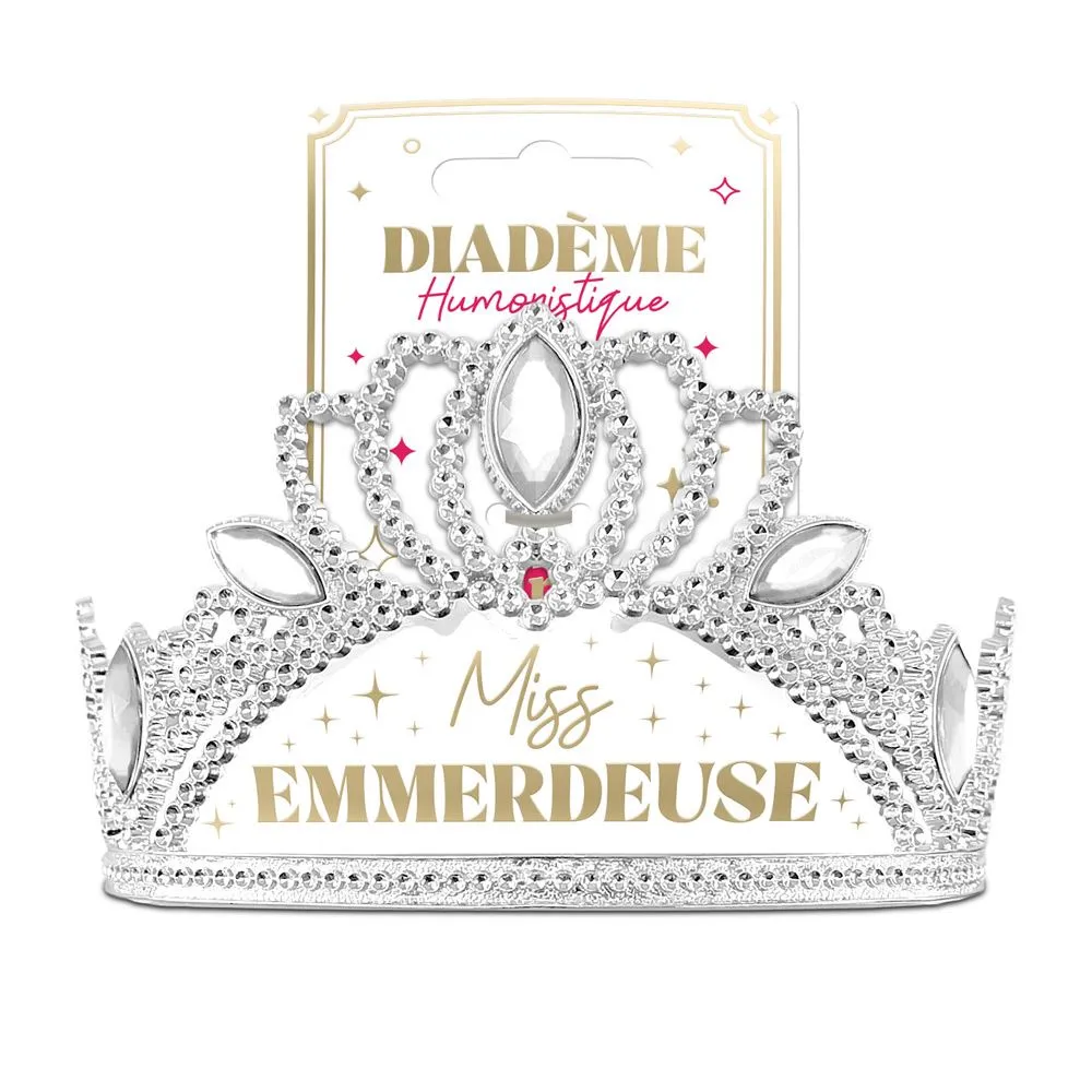 [STC-CD10312V05] Diademe Humoristique Miss Emmerdeuse