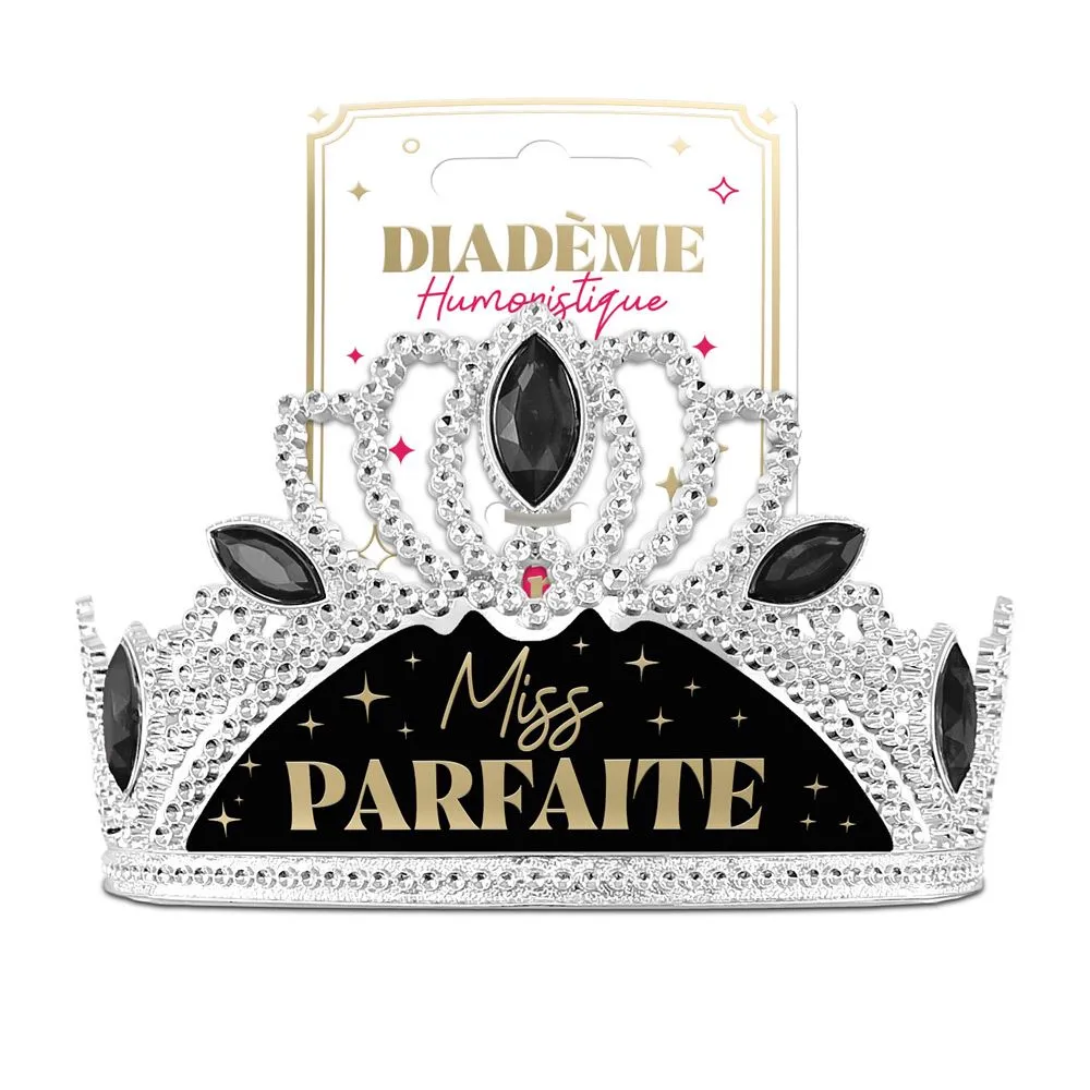 [STC-CD10312V06] Diademe Humoristique Miss Parfaite