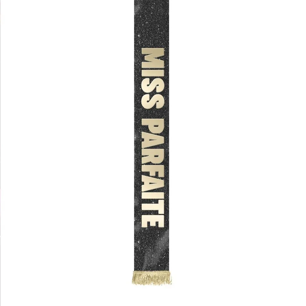 [STC-CD10313V01] Echarpe Miss Dore A Paillettes Miss Parfaite