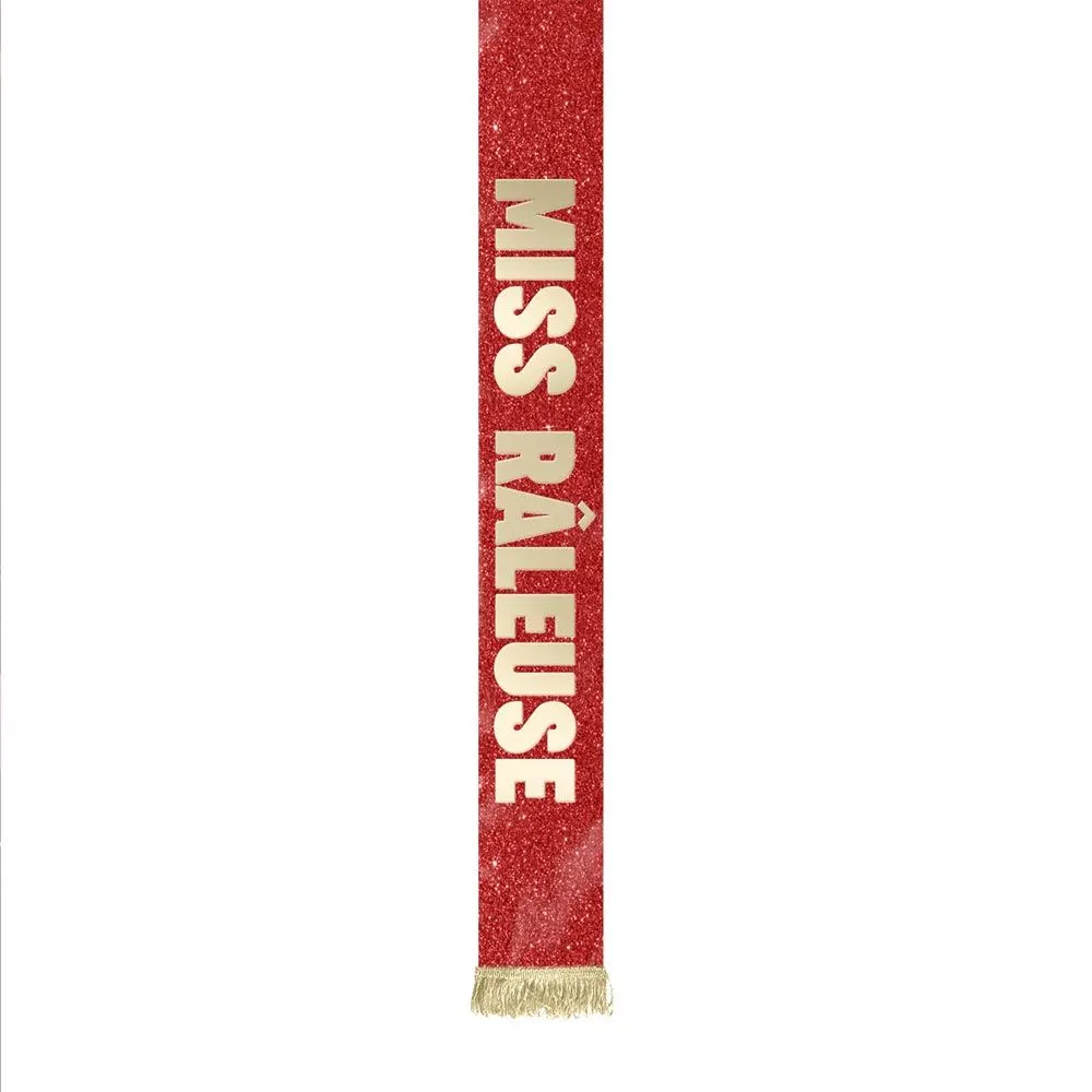 [STC-CD10313V02] Echarpe Miss Dore A Paillettes Miss Raleuse