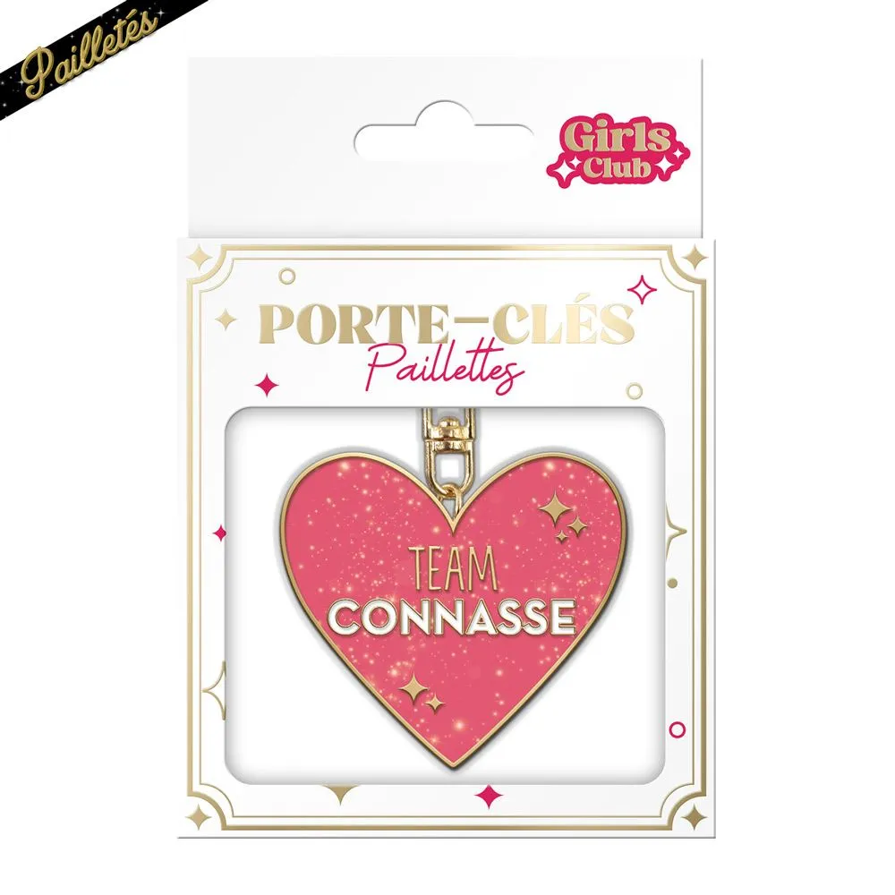 [STC-CD10317V11] Porte Cles Paillettes Connasse