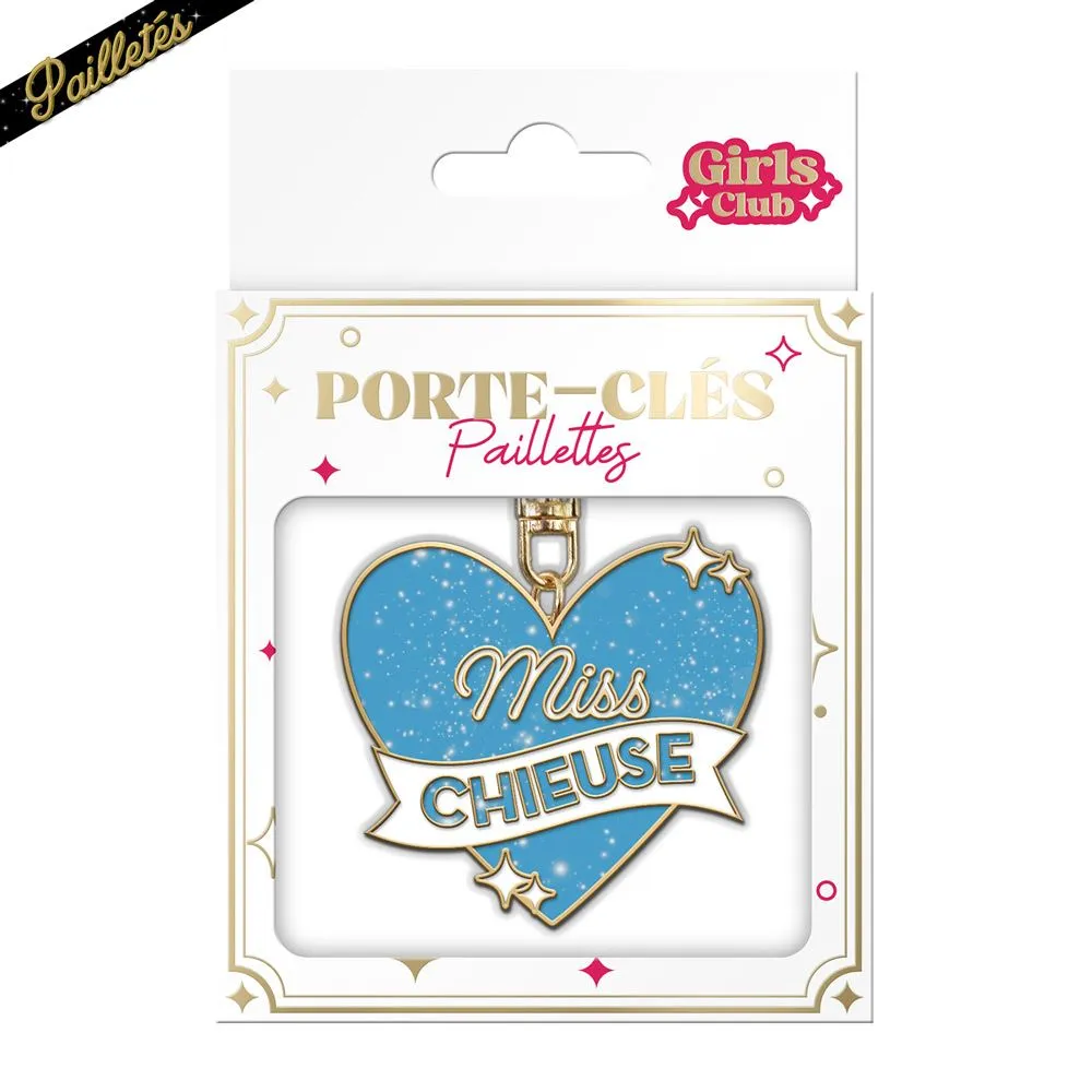 [STC-CD10317V13] Porte Cles Paillettes Chieuse